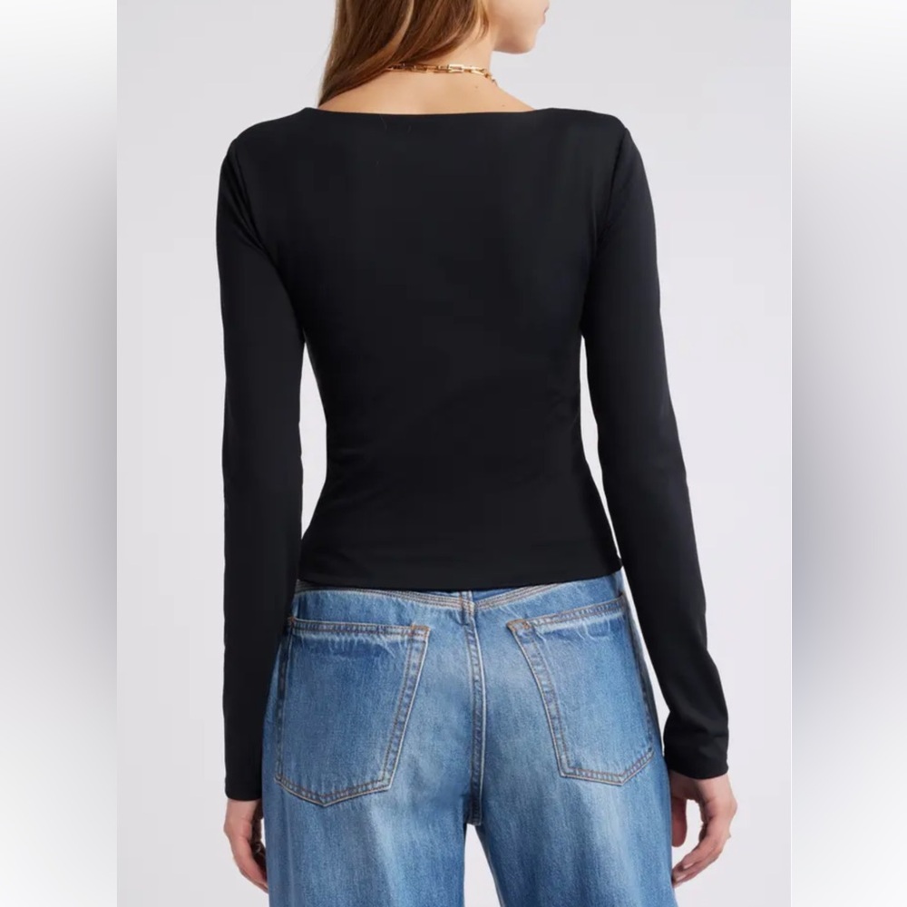 Open Edit Smooth Edit Scoop Neck Top - Picture 3 of 10